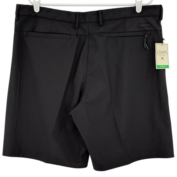 Chaps Golf Men's Slim Fit Black Onyx Stretch Shorts Size 38 Comfort Waistband NW - Picture 2 of 11